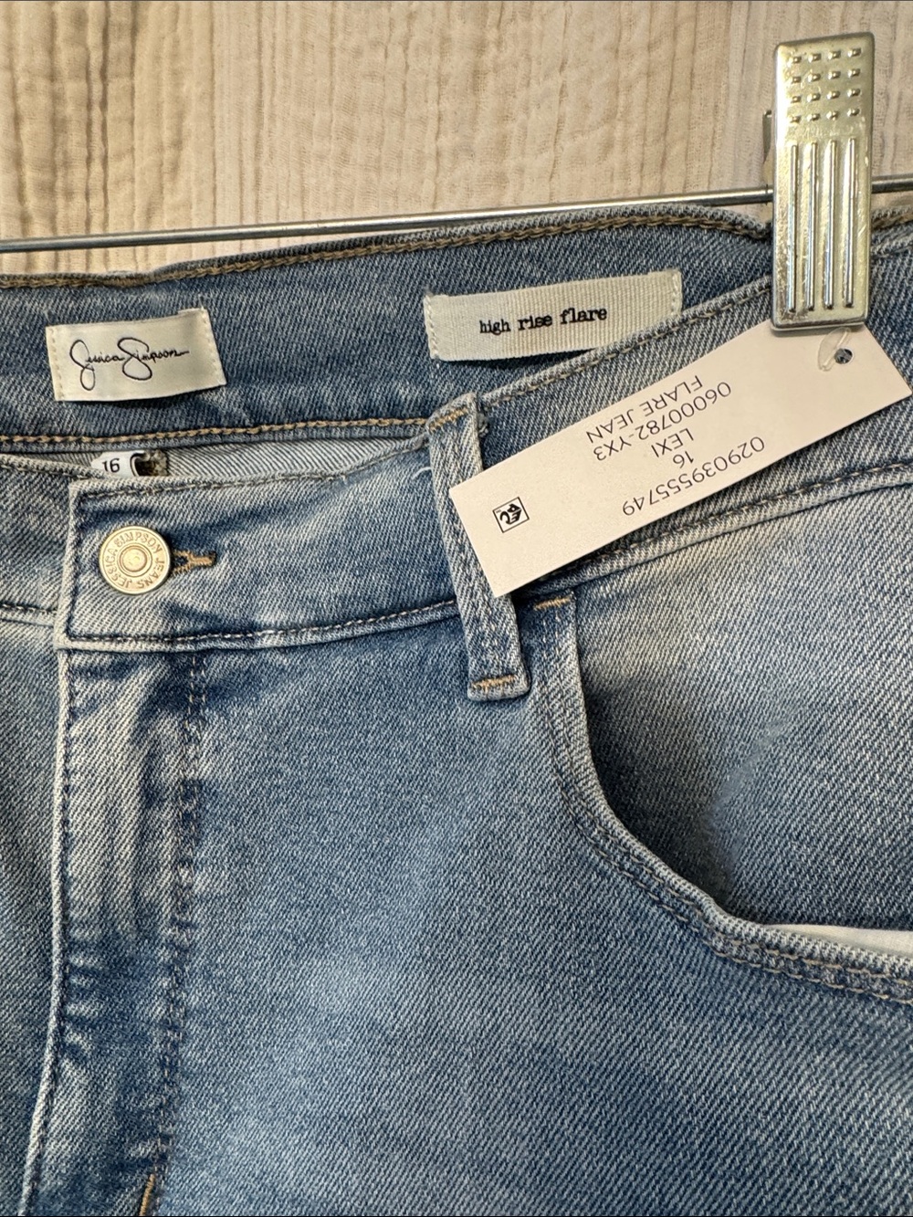 Jessica Simpson Light Blue Flare Jeans - Picture 2 of 6